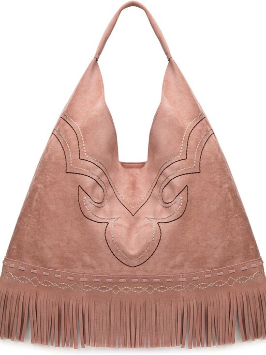 Handbags - Fringe Large Hobo Bags for Women Western Oversize Suede Shoulder Purses Ladies T